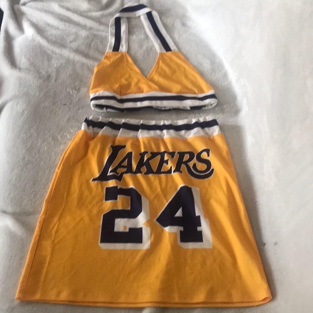 Lakers skirt set